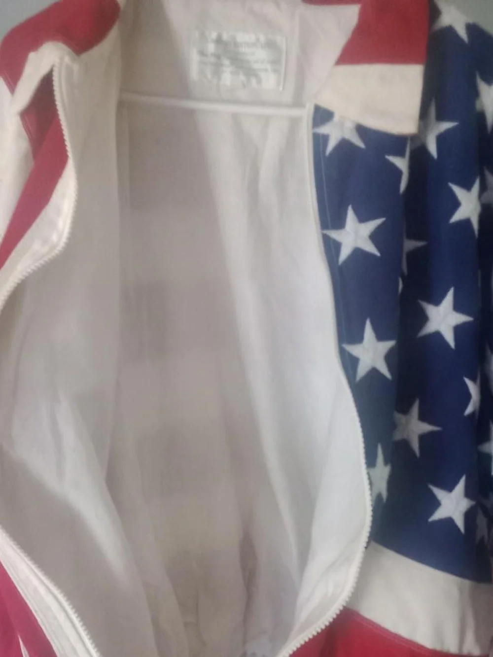 American Flag Zip-Up Jacket - Stars & Stripes